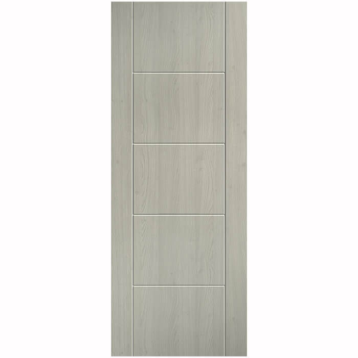 LPD Ladder Pre-Finished Light-Grey Laminate 5-Panels Internal Door