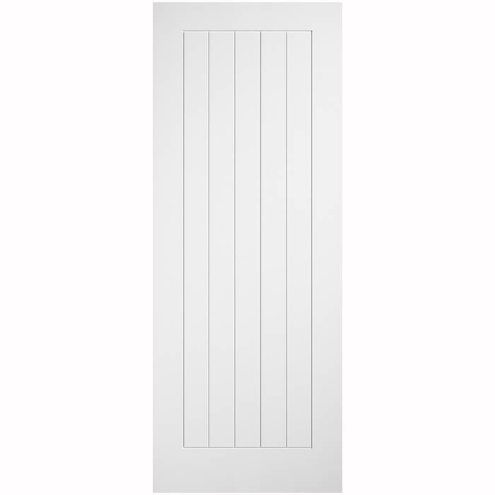 LPD Cottage Pre-Finished White Laminate 5-Panels Internal Door