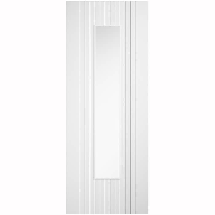 LPD Sydney Pre-Finished White Laminate 11-Panels 1-Lite Internal Glazed Door