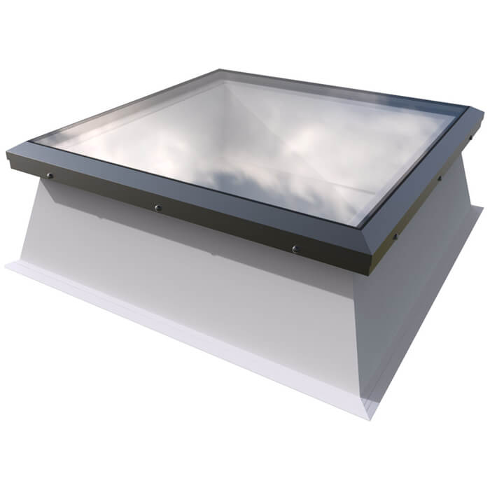 Brett Martin Manual Opening Flat Glass Rooflights for Builders Upstand - Hit and Miss