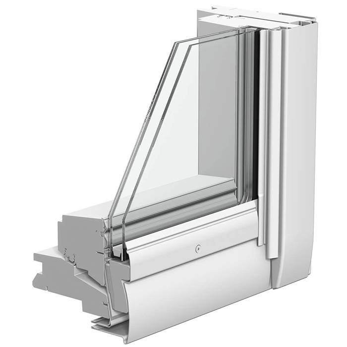 Velux INTEGRA Solar Centre Pivot GGL White Painted Pine Roof Window - 70 - Comfort Glazed