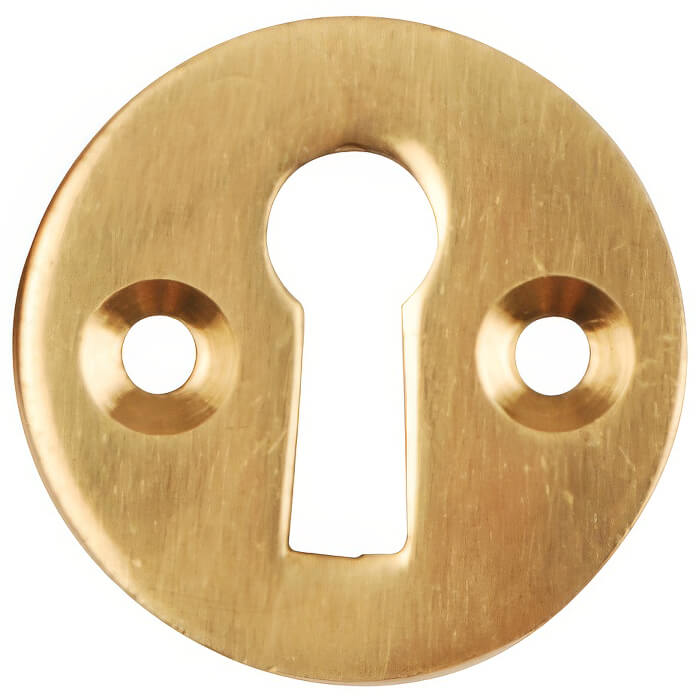 Dale Keyhole Escutcheon - Polished Brass