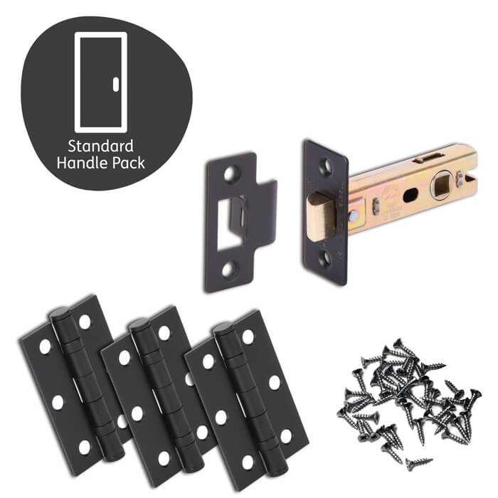 XL Joinery Sesia Matte Black Standard Door Handle Pack