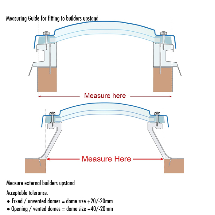 Brett Martin Mardome Trade Single Glazing Opening Dome Rooflight - Mains Powered With Wall Switch