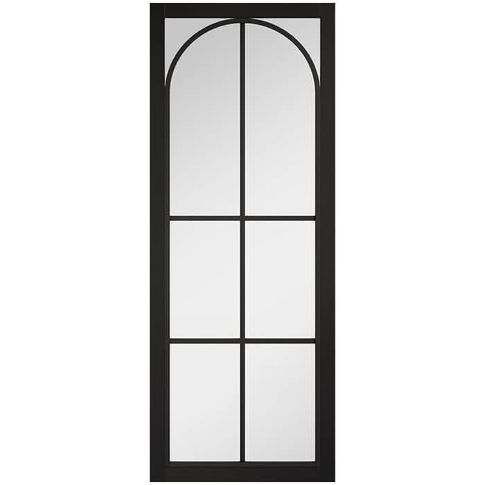 LPD Astoria Pre-finished Black 8-Lites Internal Glazed Door