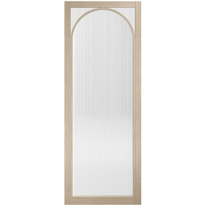 LPD Melrose Pre-finished Blonde Oak 3-Lites Internal Reeded Glazed Door