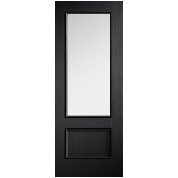 LPD Murcia Pre-finished Charcoal Black 1-Panel 1-Lite Internal Glazed Door