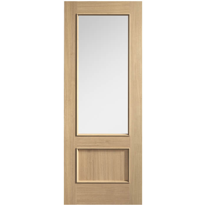 LPD Murcia Pre-finished Oak 1-Panel 1-Lite Internal Glazed Door