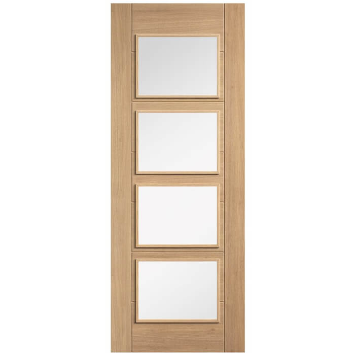 LPD Carini Pre-Finished Oak 4L Internal Glazed Door