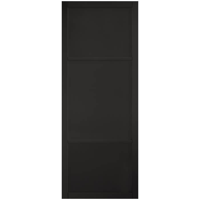 LPD Sutton Pre-Finished Black 3-Panels Internal Door