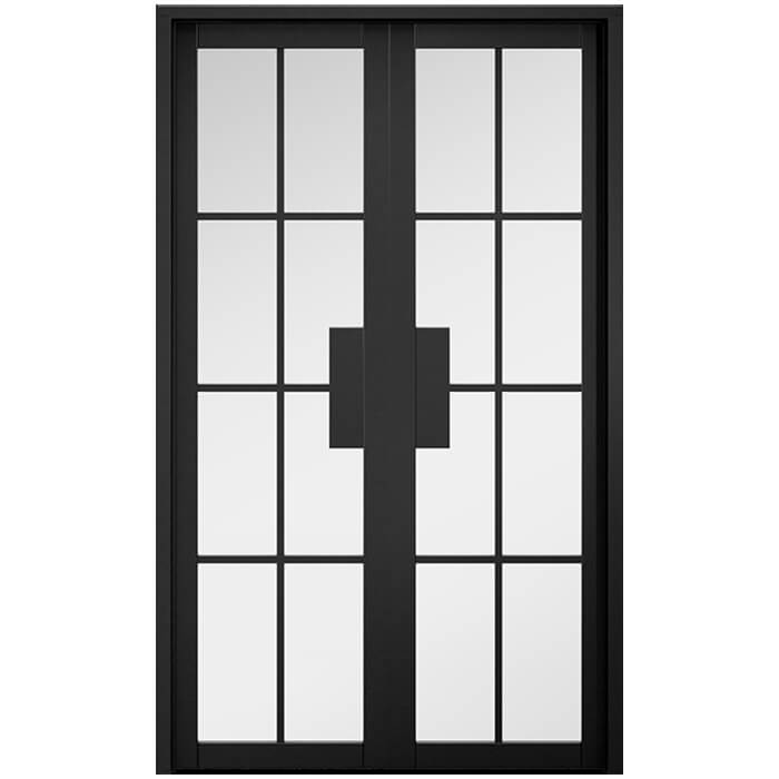 LPD Malvern W4 Pre-Finished Black 16L Room Divider Door Set