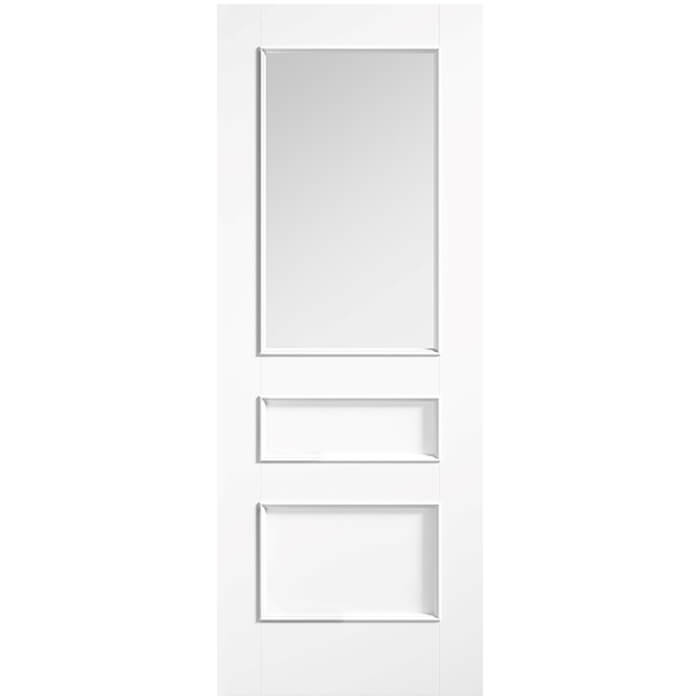 LPD Toledo White Primed 2-Panels 1-Lites Internal Glazed Door