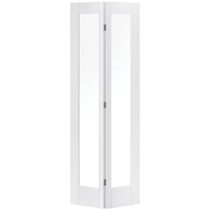 LPD Pattern-10 White Primed 2-Lites Internal B-Fold Glazed Door