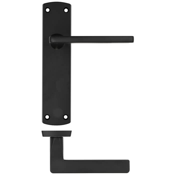 LPD Chester Matt Black Door Handle Hardware Pack