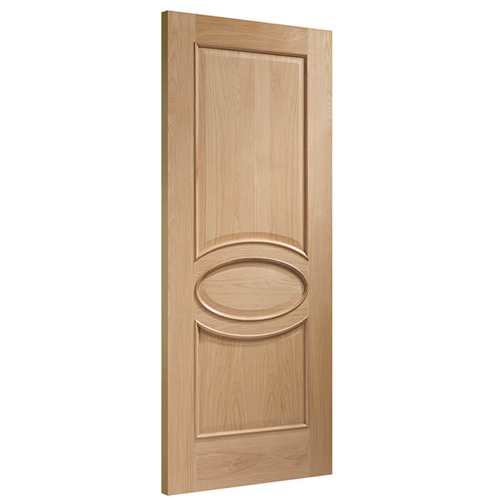 XL Joinery Calabria Un-Finished Oak 3-Panels Internal Door