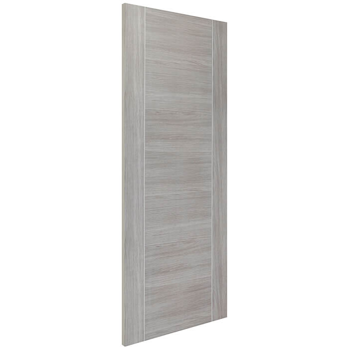 XL Joinery Forli Fully-Finished White Grey Laminate 7-Panels Internal Fire Door