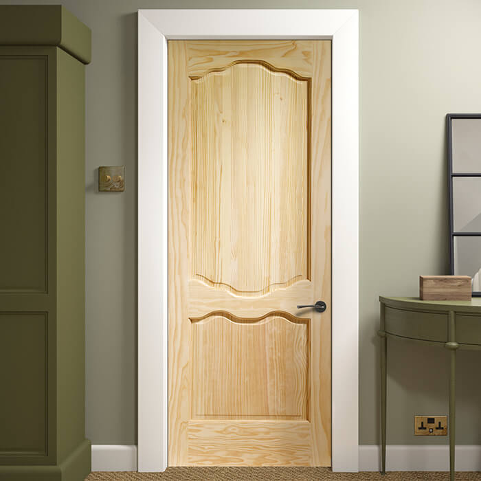 XL Joinery Louis Un-Finished Clear Pine 2-Panels Internal Door