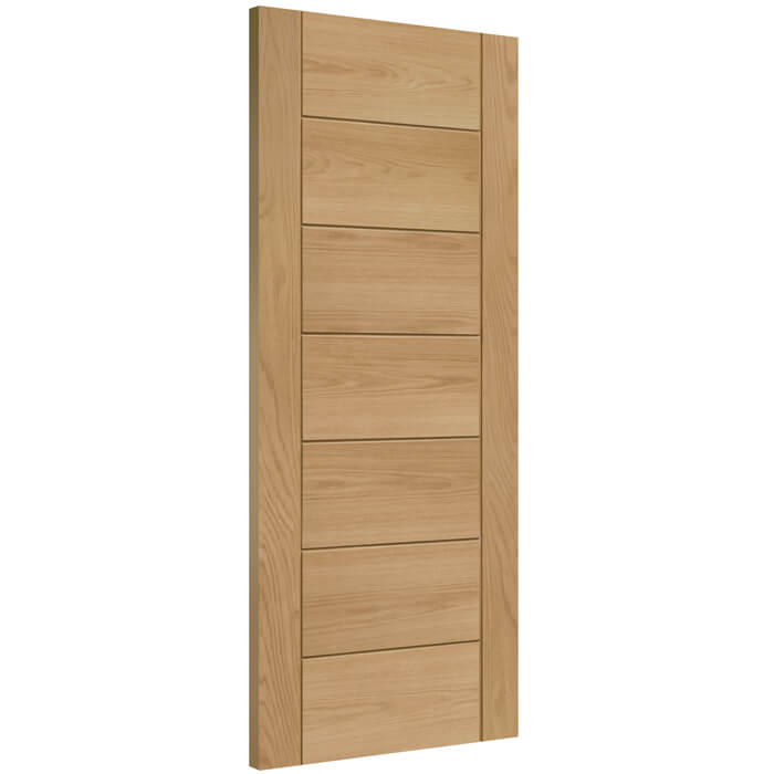 XL Joinery Palermo Essential Un-Finished Oak 7-Panels Internal Door