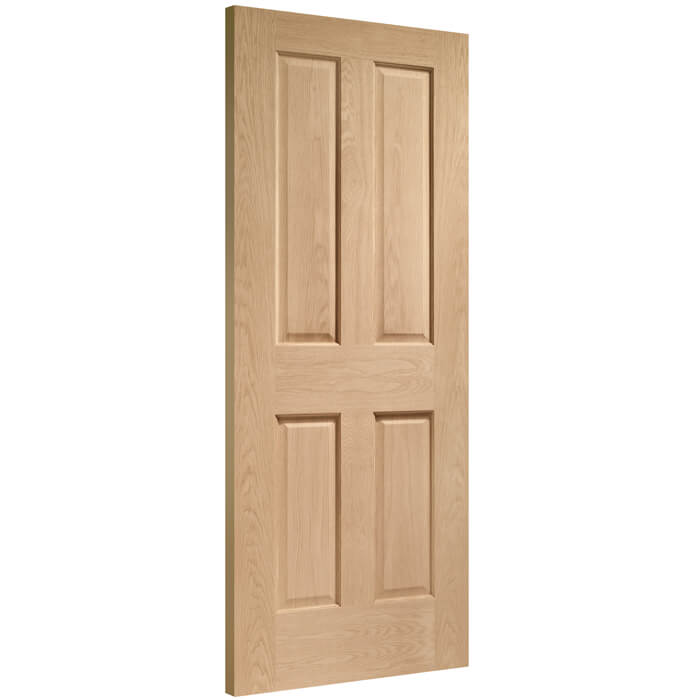 XL Joinery Victorian Pre-Finished Oak 4-Panels Internal Door