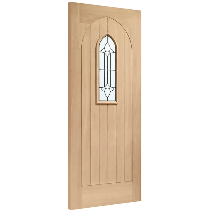 XL Joinery Westminster Un-Finished Oak 6-Panels 1-Lite External Glazed Door