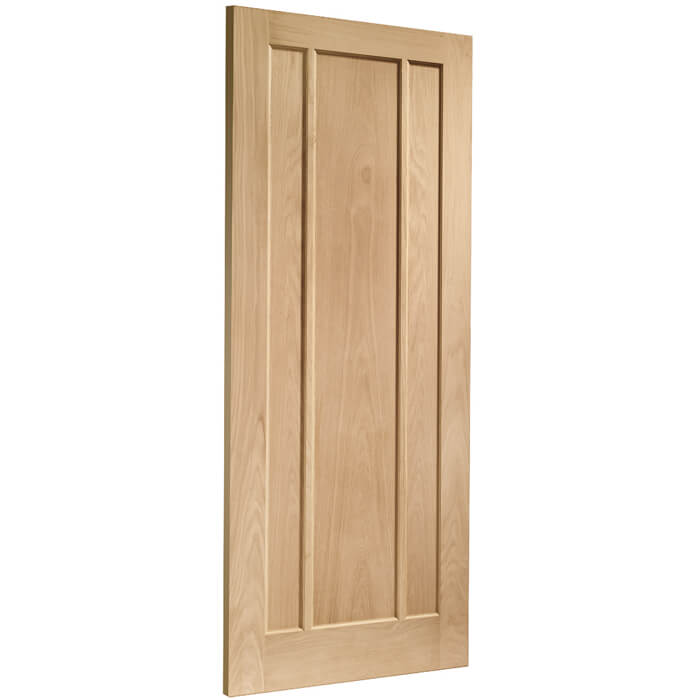 XL Joinery Worcester Pre-Finished Oak 3-Panels Internal Door