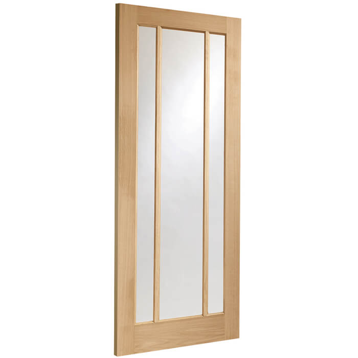 XL Joinery Worcester Un-Finished Oak 3-Lites Internal Glazed Door