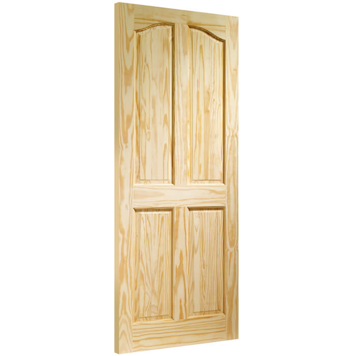 XL Joinery Rio Un-Finished Clear Pine 4-Panels Internal Door