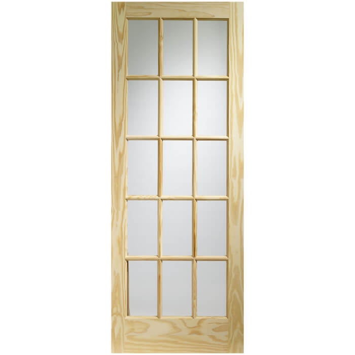 XL Joinery SA77 Un-Finished Pine 15-Lites Internal Glazed Door