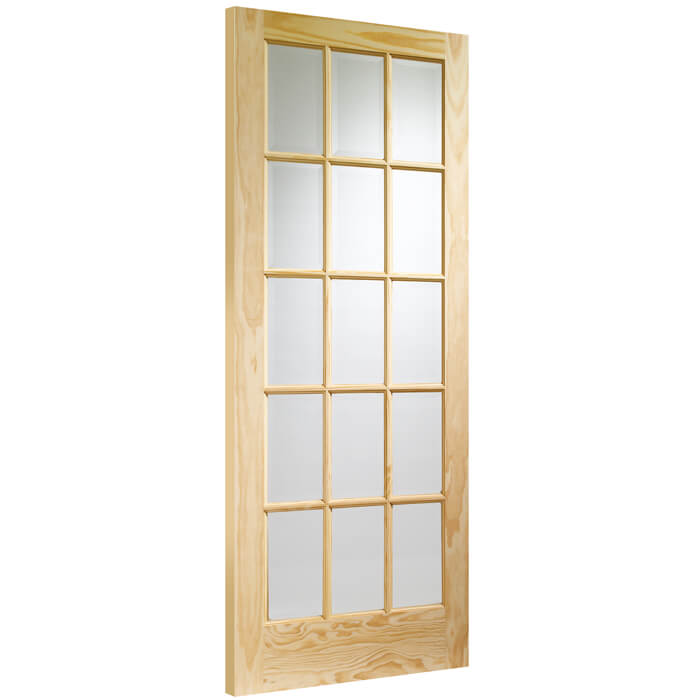 XL Joinery SA77 Un-Finished Pine 15-Lites Internal Glazed Door