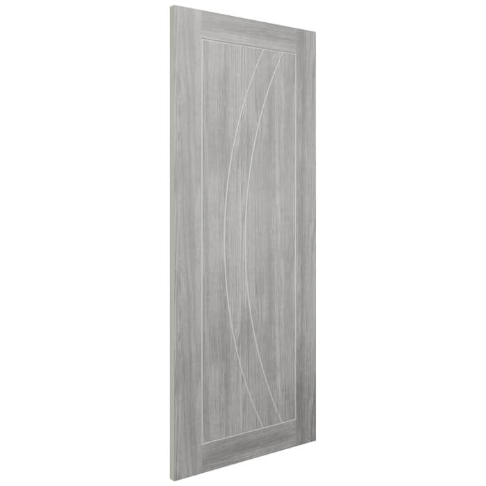 XL Joinery Salerno Pre-Finished White Grey Laminate 3-Panels Internal Fire Door