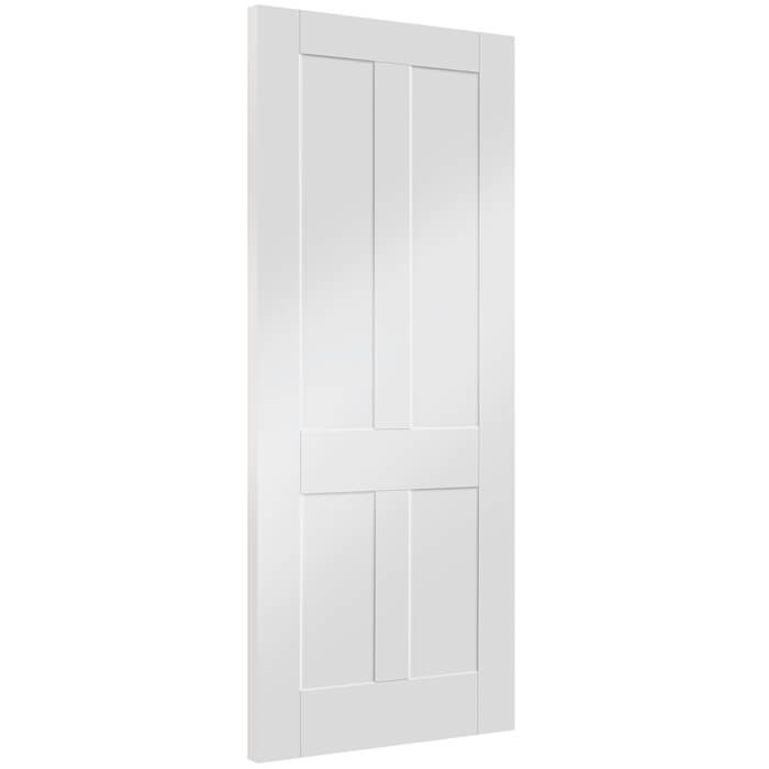 XL Joinery Victorian Shaker White Primed 4-Panels Internal Door