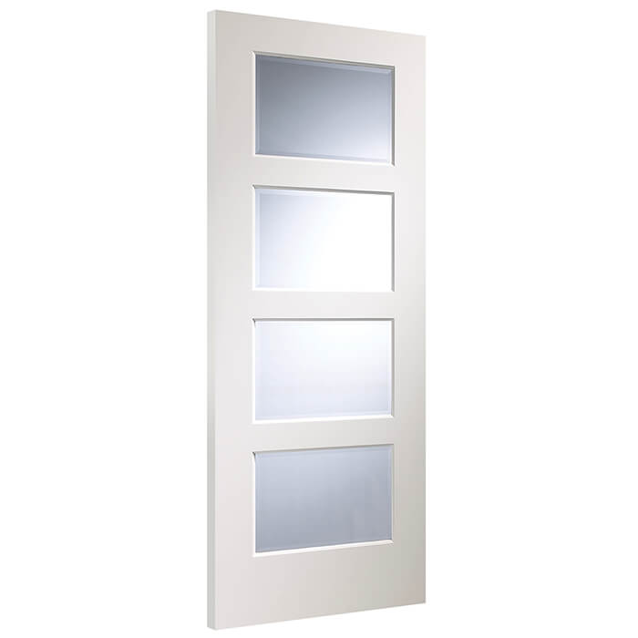 XL Joinery Severo Pre-Finished White 4-Lites Internal Glazed Door