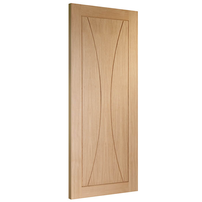 XL Joinery Verona Un-Finished Oak 3-Panels Internal Fire Door