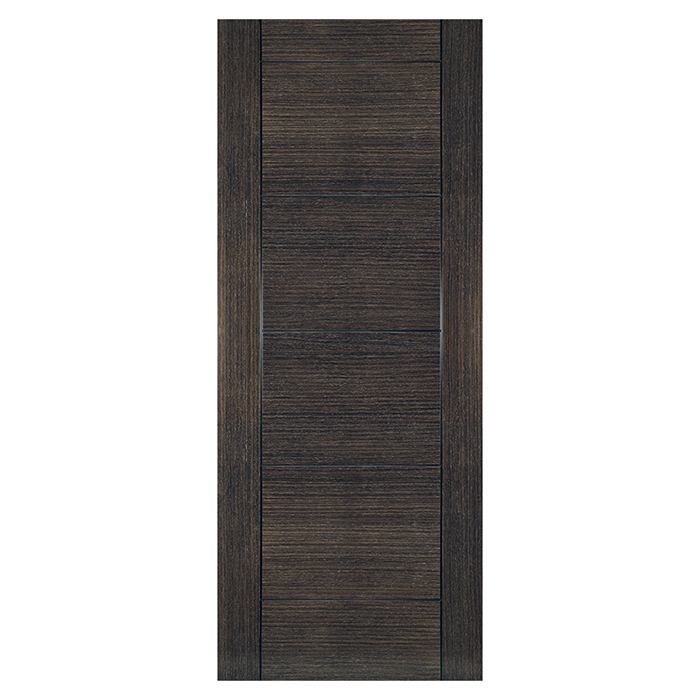 Deanta Montreal Pre-Finished Dark Grey Ash 6-Panels Internal Door