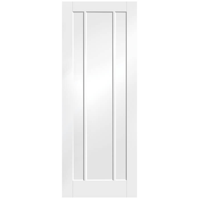 XL Joinery Worcester White Primed 3-Panels Internal Door