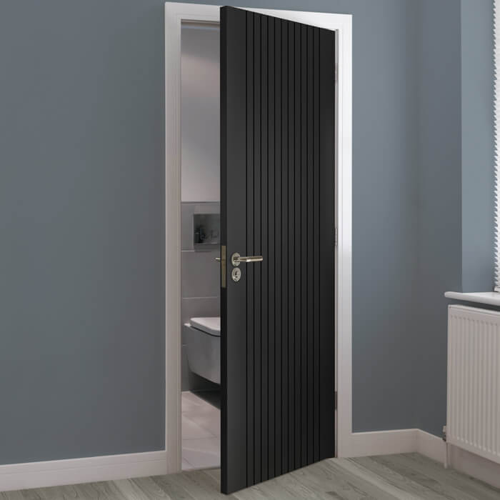 JB Kind Aria Pre-Finished Black Laminate Internal Door | Buildworld