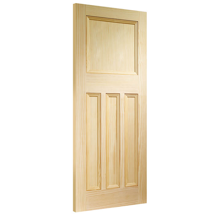 XL Joinery Vine DX Un-Finished Pine 4-Panels Internal Door