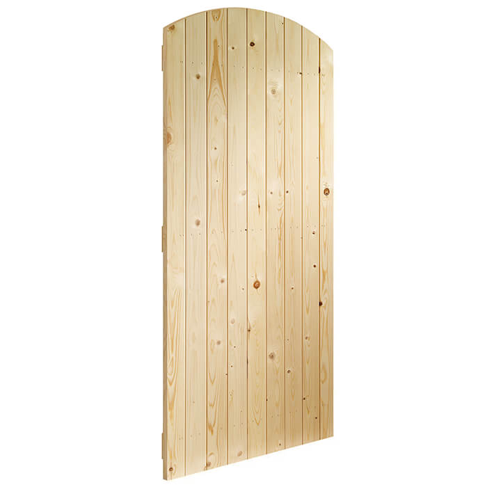 XL Joinery Un-Finished Solid Pine External Arch Top Gate