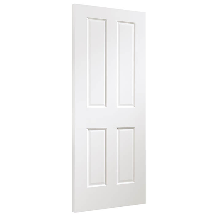 XL Joinery Victorian Pre-Finished White 4-Panels Internal Door