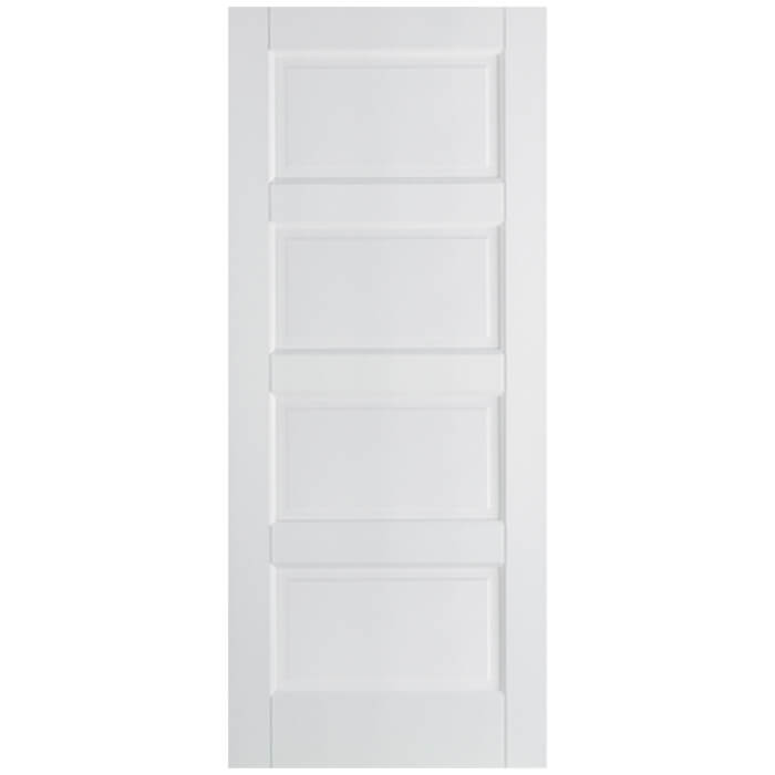 LPD Contemporary White Primed 4-Panels Internal Door