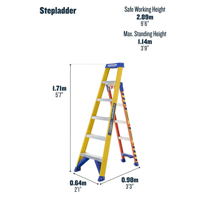 Werner Leansafe 3-In-1 Fibreglass Multi-Purpose Ladder