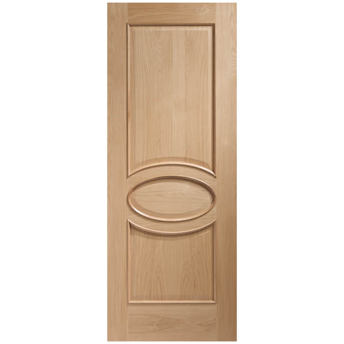 XL Joinery Calabria Un-Finished Oak 3-Panels Internal Door