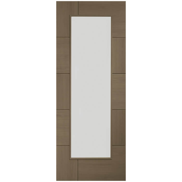 XL Joinery Ravenna Cappuccino Oak 10-Panels 1-Lite Internal Glazed Door