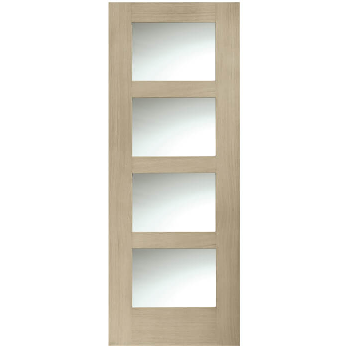 XL Joinery Severo Latte Oak 4-Lites Internal Glazed Door