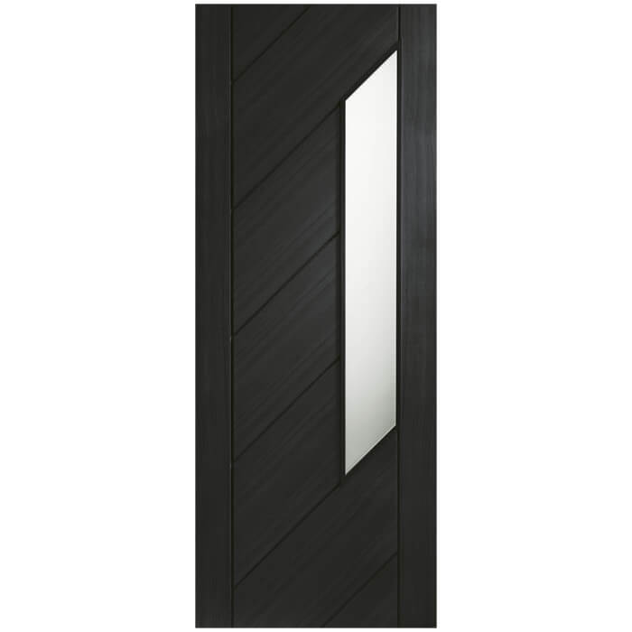 XL Joinery Monza Americano Oak 7-Panels Internal Obscure Glazed Door