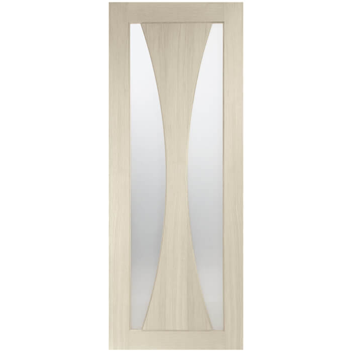 XL Joinery Verona Blanco Oak 1-Panel 2-Lites Internal Glazed Door