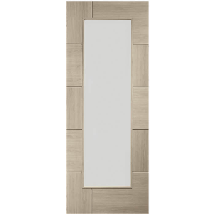 XL Joinery Ravenna Latte Oak 10-Panels 1-Lite Internal Glazed Door