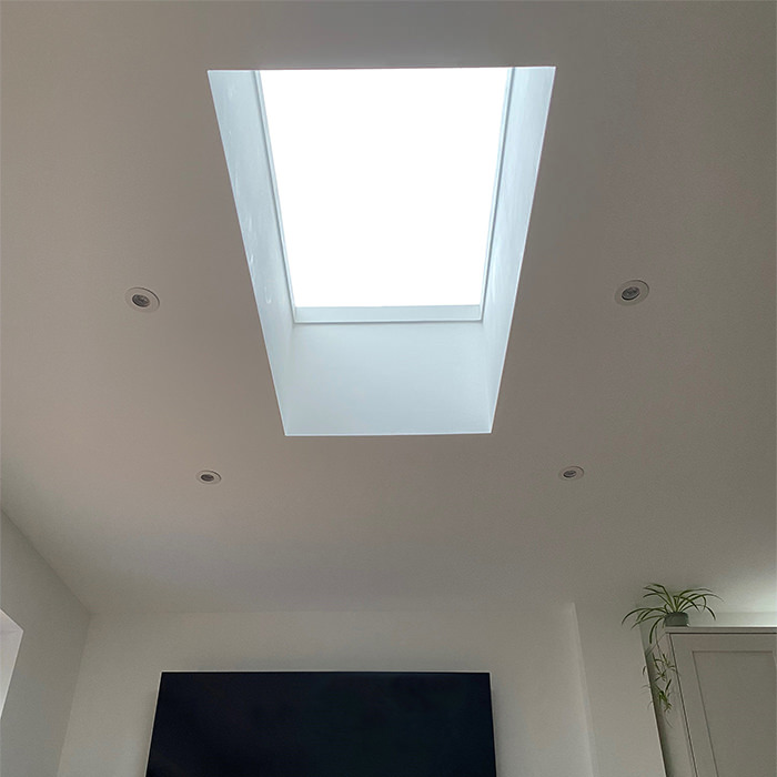 Brett Martin Flat Glass Fixed Unvented Rooflight With 300mm PVC Kerb - Hit and Miss