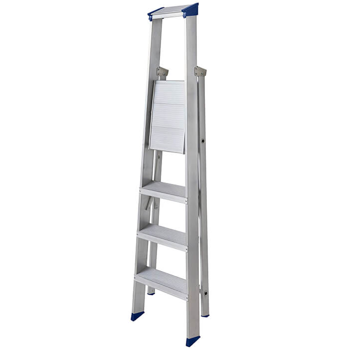 Werner Mastertrade Platform Aluminium Stepladders - 4 Tread