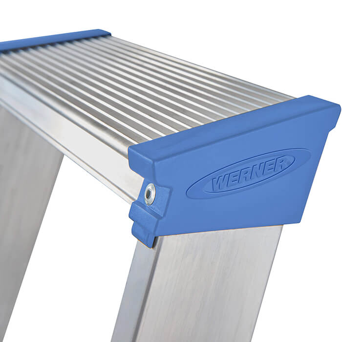 Werner Mastertrade Platform Aluminium Stepladders - 4 Tread